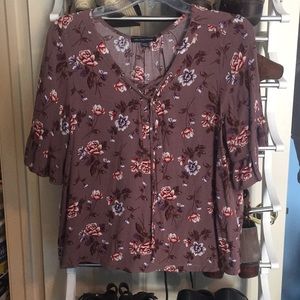 AMERICAN EAGLE FLORAL SHIRT